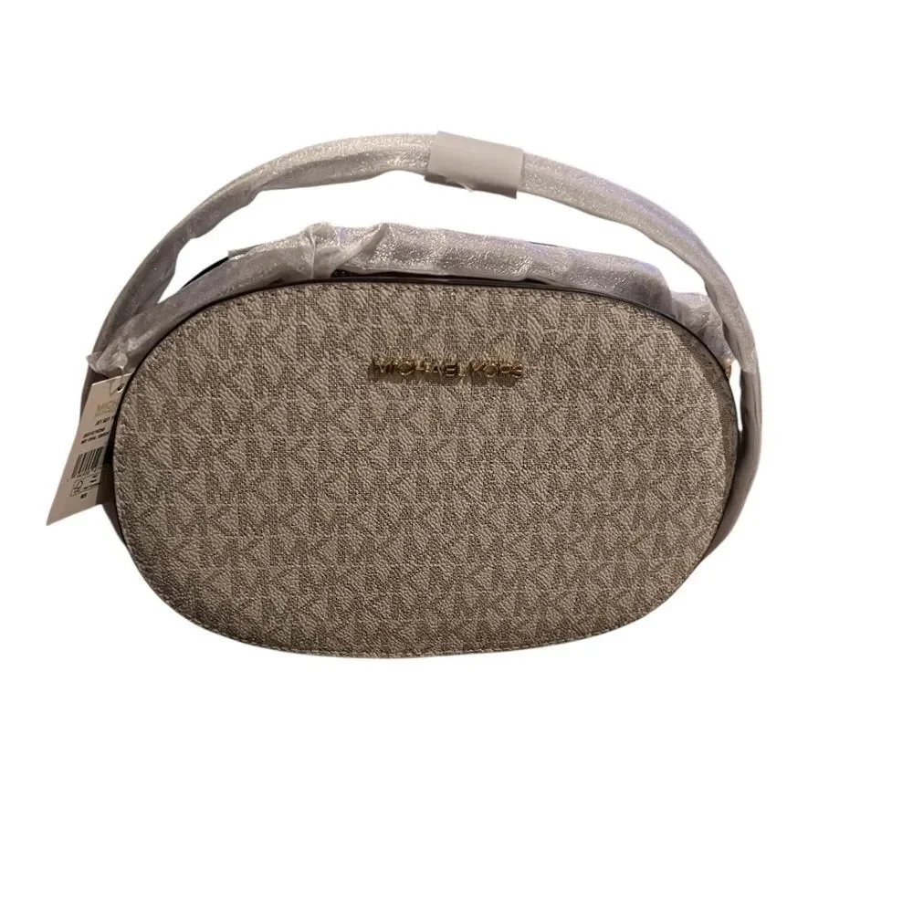 🆕 Michael Kors “Vanilla “ Jet Set Medium Signature Logo Crossbody